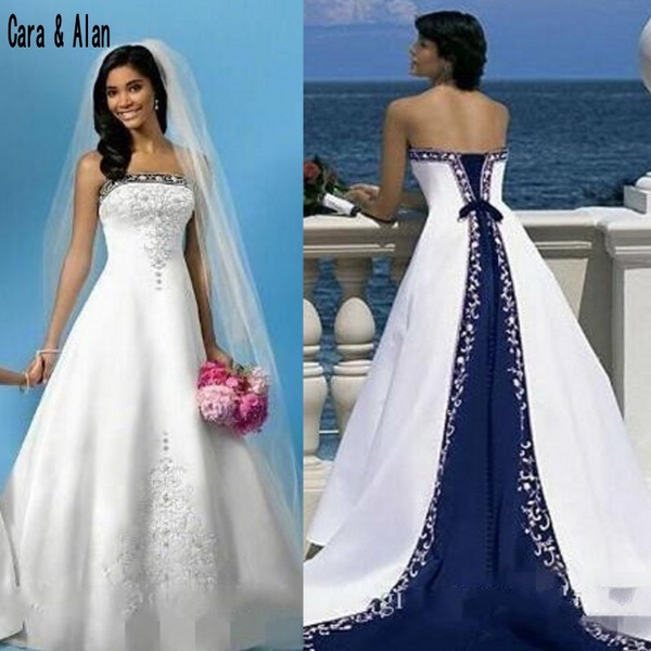 Navy Blue Wedding Dress ...